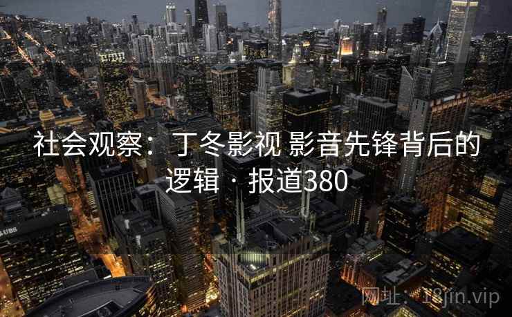 社会观察：丁冬影视 影音先锋背后的逻辑 · 报道380